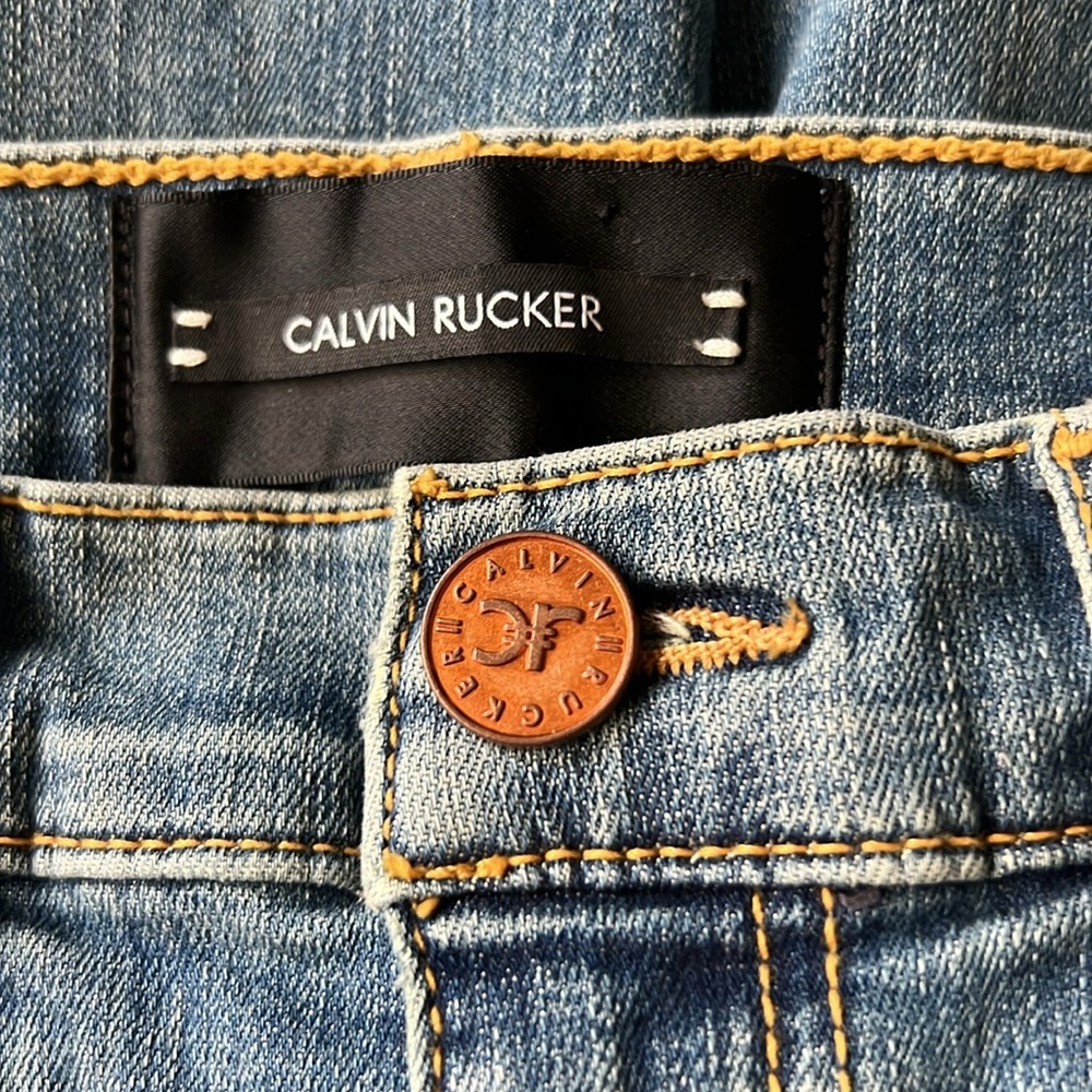 Calvin Rucker See The Love Crop High Rise Jean Size 27 - Picture 9 of 13
